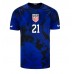 Vereinigte Staaten Timothy Weah #21 Replik Auswärtstrikot WM 2022 Kurzarm